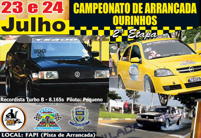 Flyer: 2ª Etapa do Campeonato de Arrancada Ourinhos