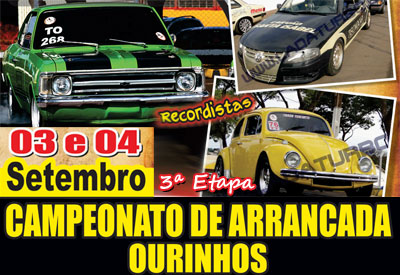 Flyer: 3ª Etapa do Campeonato de Arrancada Ourinhos