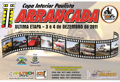 Flyer: 4ª Etapa do Campeonato de Arrancada Ourinhos