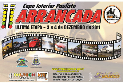 Flyer: 4ª Etapa do Campeonato de Arrancada Ourinhos