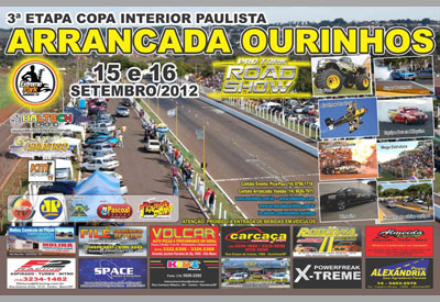 Flyer: 3ª Etapa - Campeonato de Arrancada Ourinhos 2012