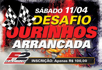 Flyer: 1º Desafio Ourinhos Arrancada 2015