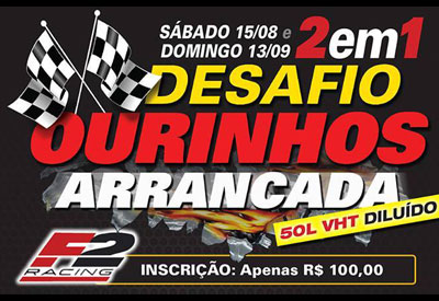 Flyer: 3º Desafio Ourinhos Arrancada 2015