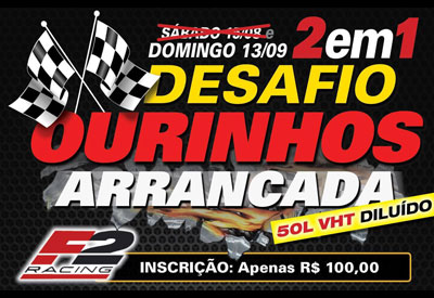 Flyer: 4º Desafio Ourinhos Arrancada 2015