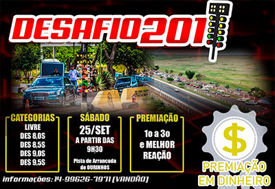 Flyer: Desafio 201m Ourinhos